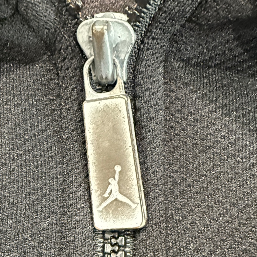 🔥 Vintage Y2K Nike Jordan Jumpman Full Zip Polo Jacket Mens L Black Red - Picture 3 of 8